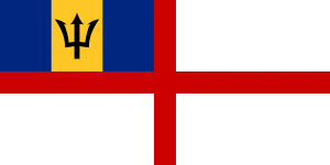 Flag of Barbados (Naval Ensign)