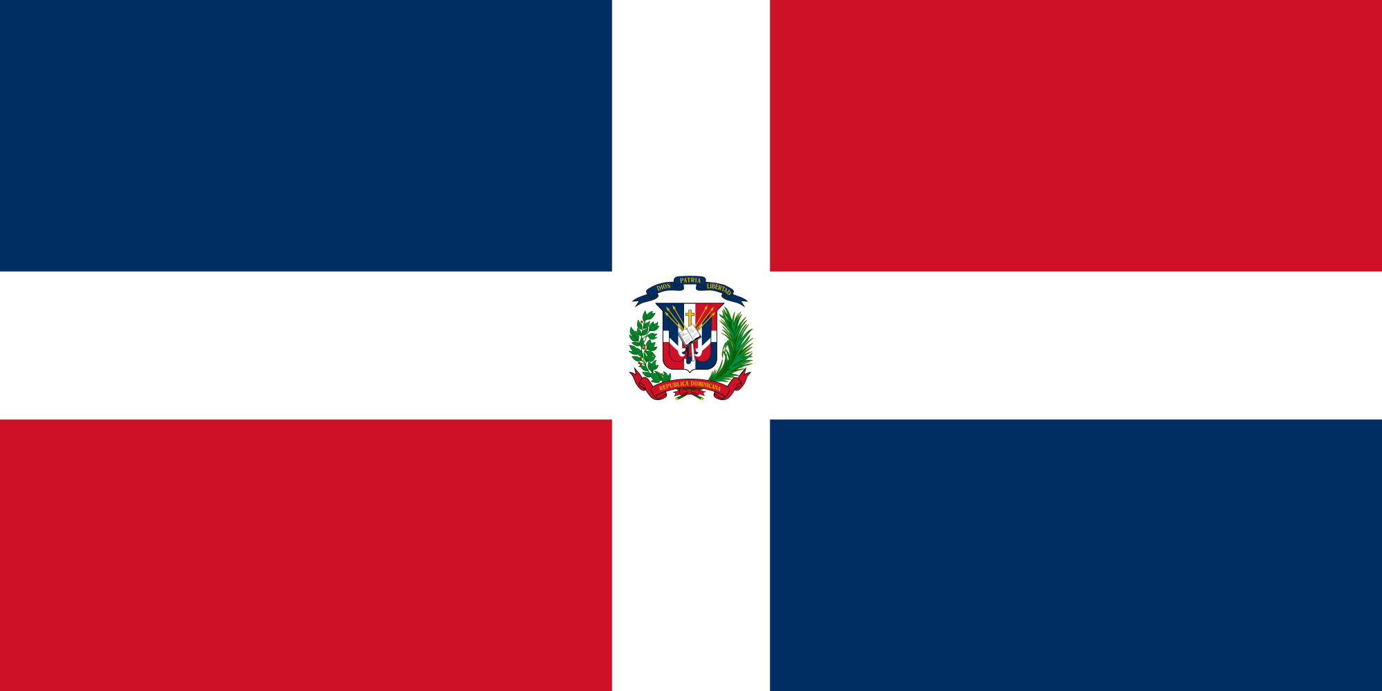 Flag of the Dominican Republic (Naval Ensign)